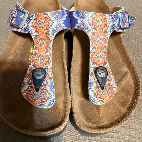 Birkenstock Papillo Sandals Size US 5M EURO 36 BRAND MULTI-COLOR Like New - Picture 8 of 10